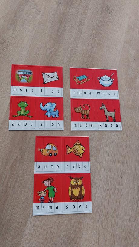 Hra - skladanie slov, 