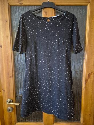 Čierne šaty nad kolená 36/38, tchibo,38