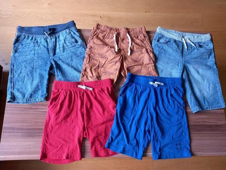 Mix kraťasov - 5 ks, 140–152