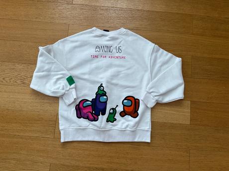 Mikina amongus, zara,140