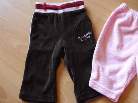 Mäkkučké hnedé velúrové nohavice, h&m,62