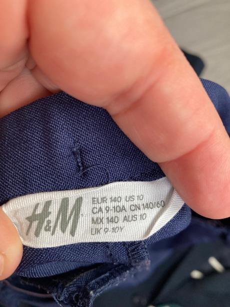 Nohavice k saku, h&m,140