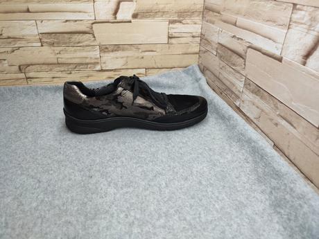 Ara 41,5 - dámske kožené čierne tenisky, ara,41