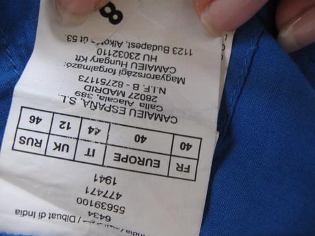 Dámske modré letné šaty, 40/42, camaieu,40