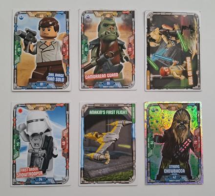 Lego star wars zberateľské karty do albumu, 