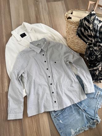 Pásiková košeľa, h&m,l