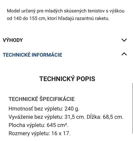 Raketa tenis babolat aero junior 26, babolat