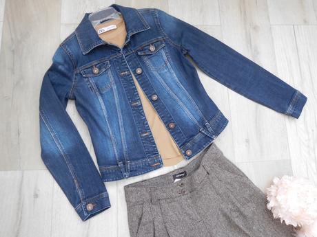 Riflová bunda tmavo modrá-36 v, top top stav,, orsay,36