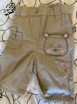 Bavlnené nohavice s výšivkami a vreckami v. 50/56, 50