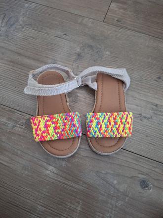 Farebné sandalky, primark,23