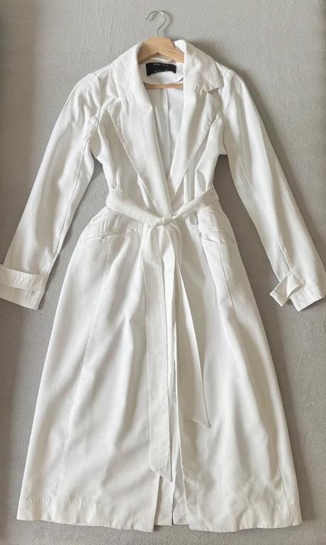 Biely trenchcoat, sinsay,s