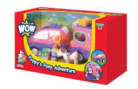 Auto s prívesom na prevoz koníkov poppy,