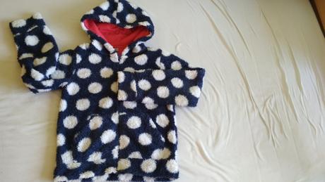 Bodkovaná chlpatá mikina, tu,140