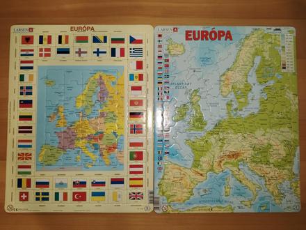 Náučné puzzle larsen -európa, 