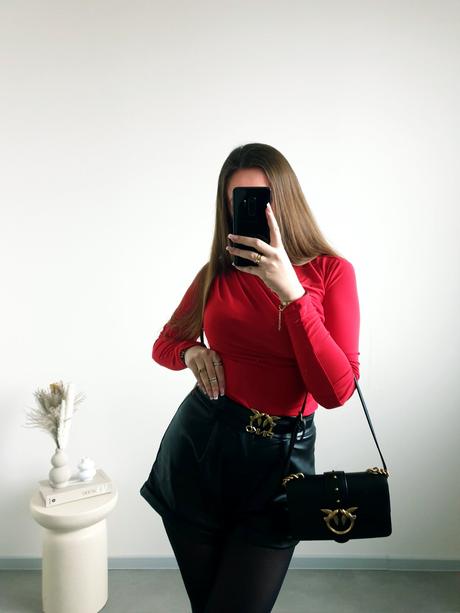 Zara červený top m, zara,m