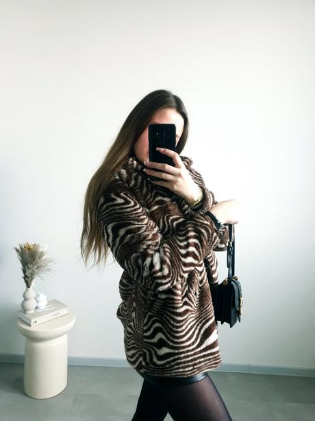 Kožúšok xs, h&m,xs