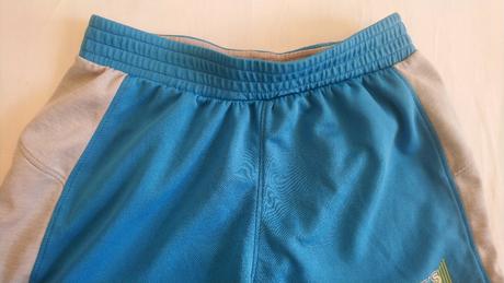 Modro sivé elastické šortky, lets go, 134-140 cm, 140