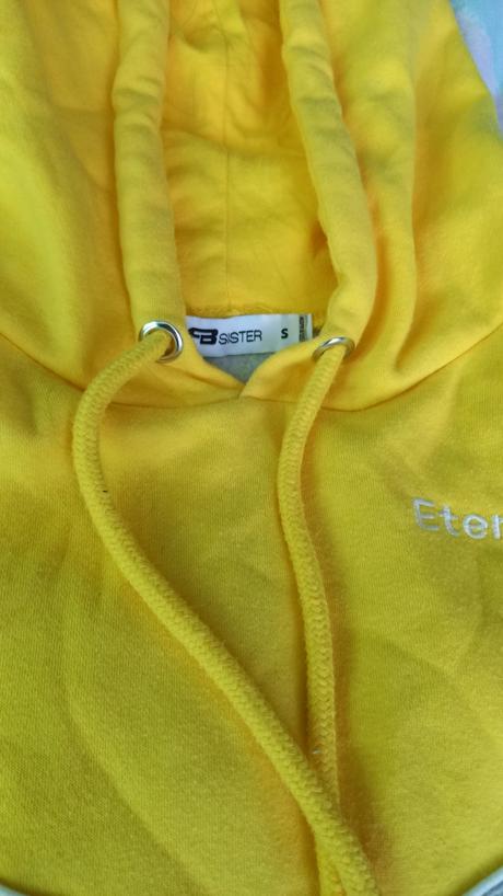 Crop mikina, fishbone,s