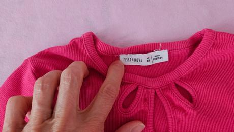 Ružový tričko crop top, terranova,128