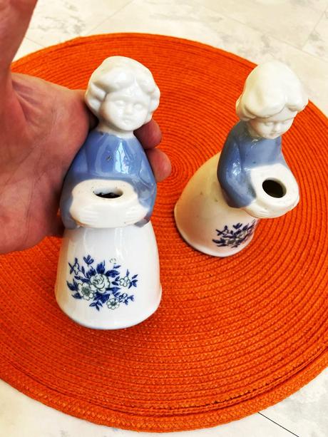 Porcelánové svietniky 2 ks,