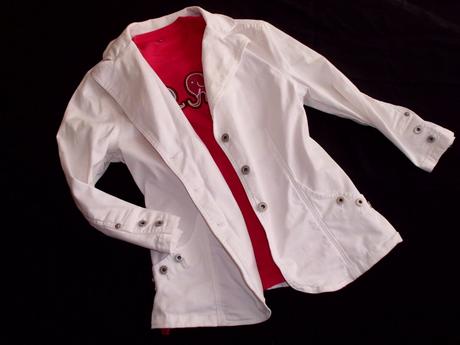 Riflové sako+tričko, m