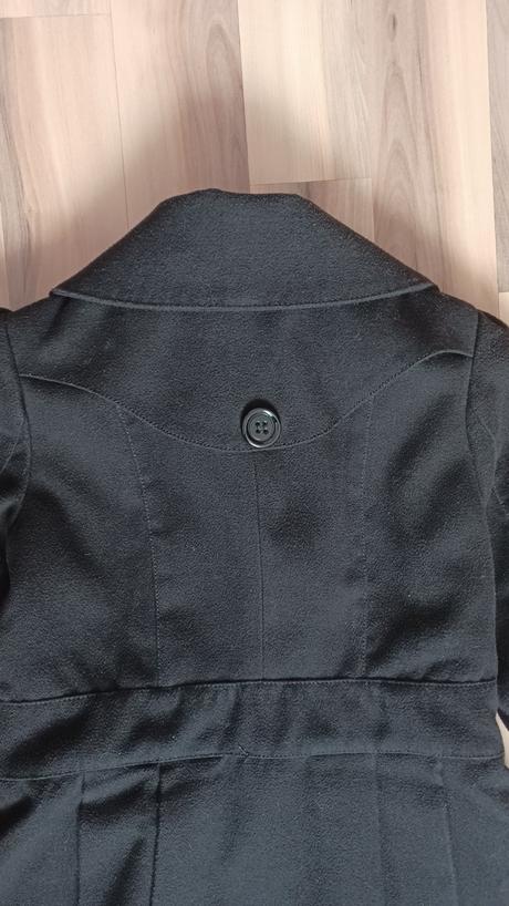 Prechodný čierny kabát, amisu,36