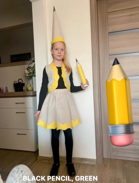 Kostým ceruzka, pencil,