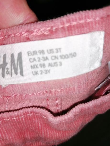 H&m mencestrove nohavice 98, h&m,98