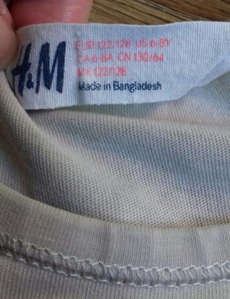 Tričko s ovocím, h&m,122