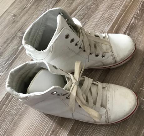 Koženkové tenisky na platforme darujem k nákupu, 39