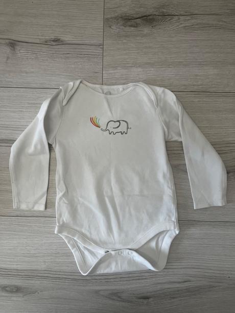 5 balenie bielych body s dlhým rukávom, next,92