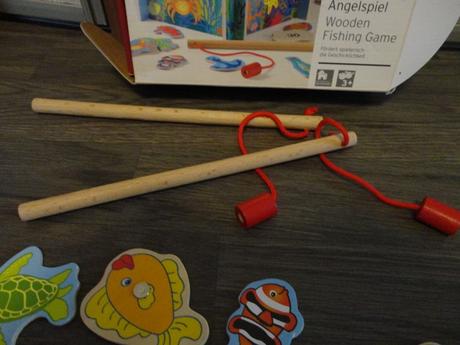 Drevený rybolov - magnetický, 