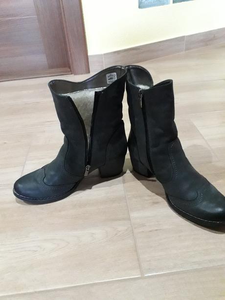 Zimné kožené čižmy, 41