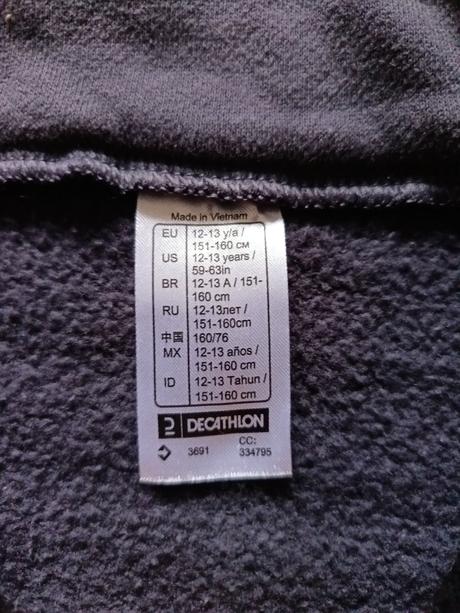 Teplakova súprava doymos, decathlon,152