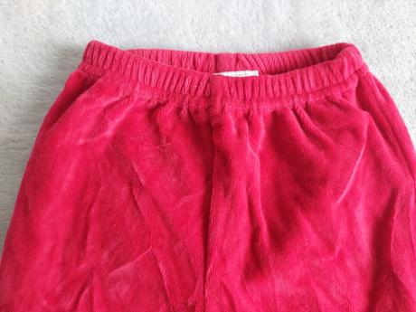 Vianočné zamatové santa tepláky veľ.74/80, 74