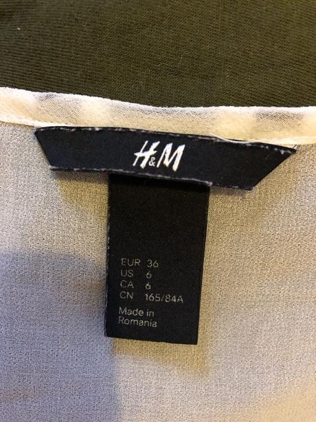 Blúzka oversized, h&m,m