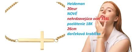 Náramok/retiazka s krížikom na ruku 1, 