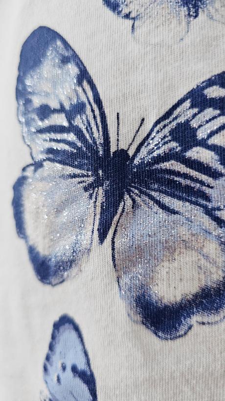 Súprava tričko + sukňa s motýlikmi, h&m,134