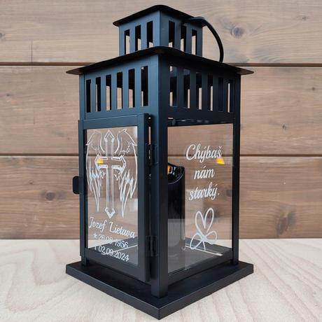 Spomienkový lampáš na hrob,