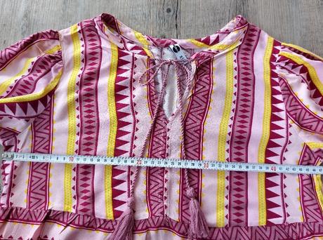 Vzorovaný rúžový top, 38