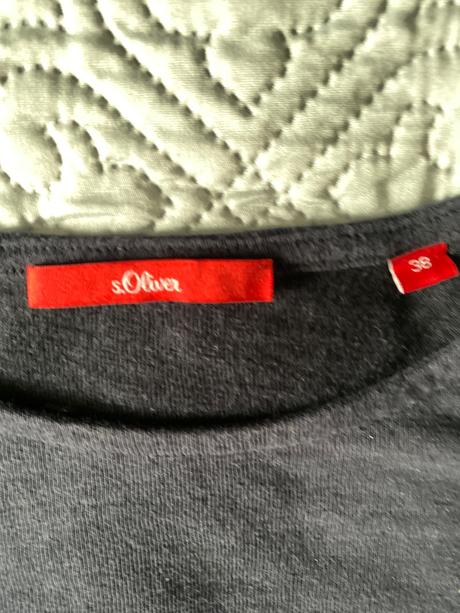 Tmavomodré tričko s viazačkou, s.oliver,38