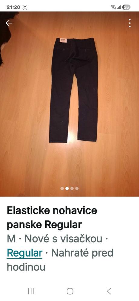 Elasticke nohavice regular, m