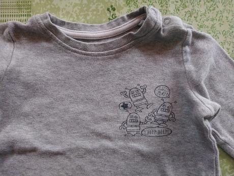 Sivé tričko s motívom, lupilu, 86-92 cm, lupilu,92