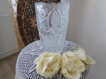 Kryštálová váza širšia, 