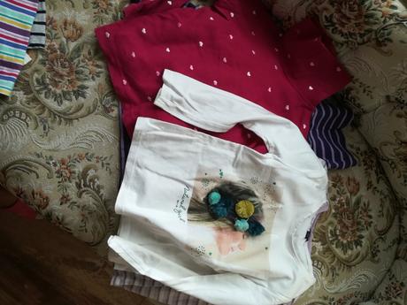 Balík dlhých tričiek veľ. 110 8 ks, palomino,110