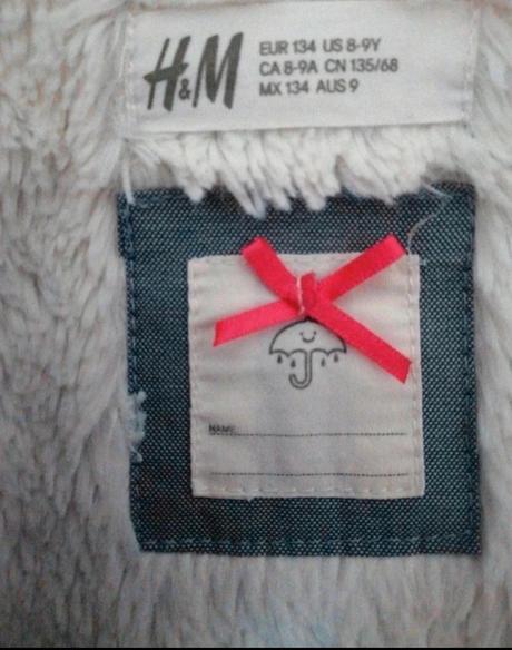 Dievčenská vetrovka h&m 134, h&m,134
