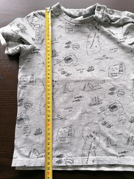 Sede námornícke triko, h&m,92