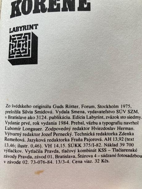 Božie korene - olov svedelid (1984), 