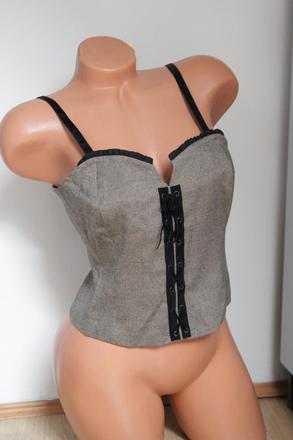 Čierno hnedý top l, l