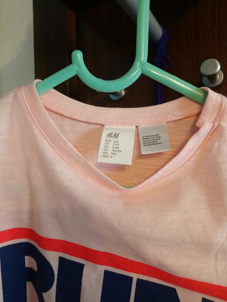 Tričko značky h&m - veľkosť 104, h&m,104